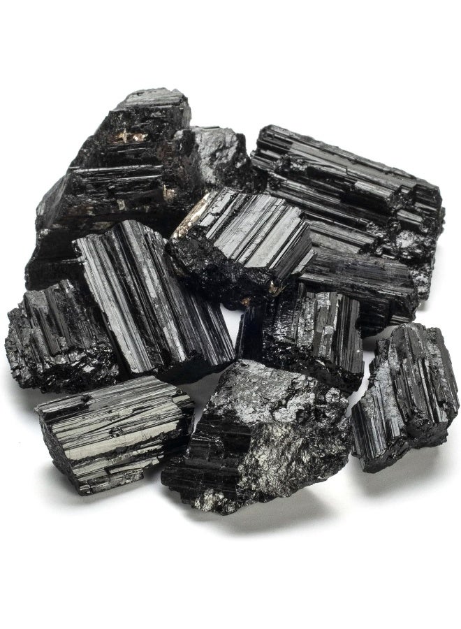 KALIFANO Black Tourmaline Bundle with Calming and Purification Energy - Brazilian Turmalina Negra Schorl Reiki Healing Crystal Used for Protection and Security - Image 1